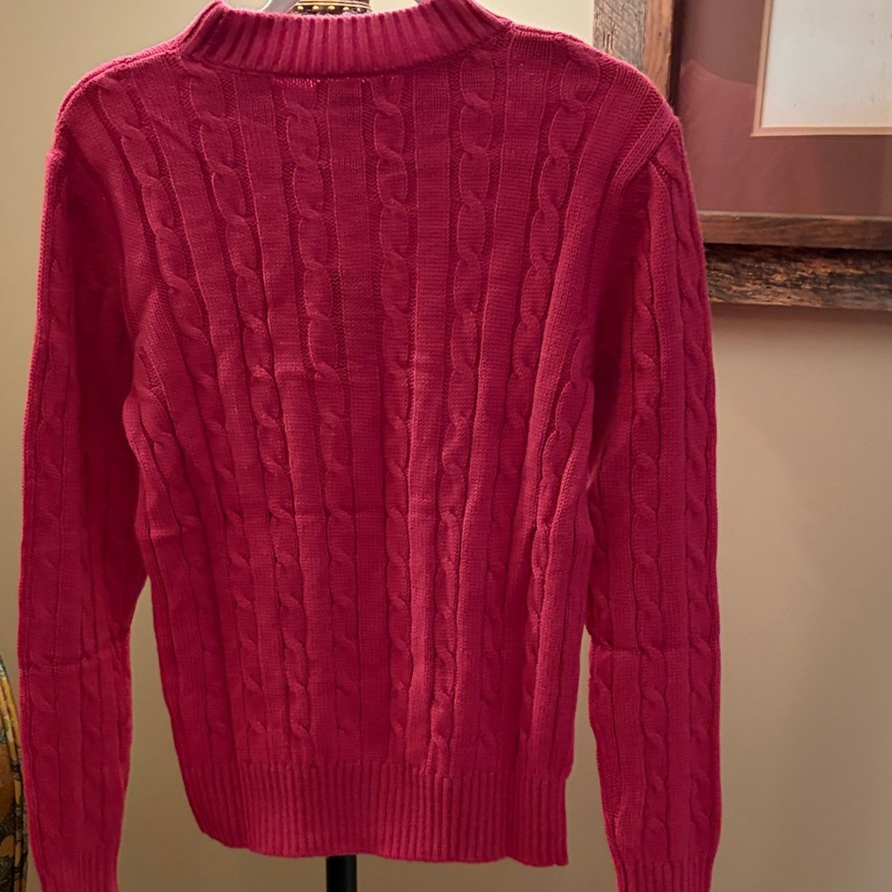 Simply Southern Salmon Emma Cable Knit Sweater/NWT/XS - Picture 4 of 12